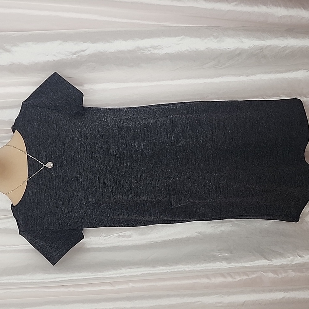 72. Adrienne Vittadini Charcoal Mini Dress